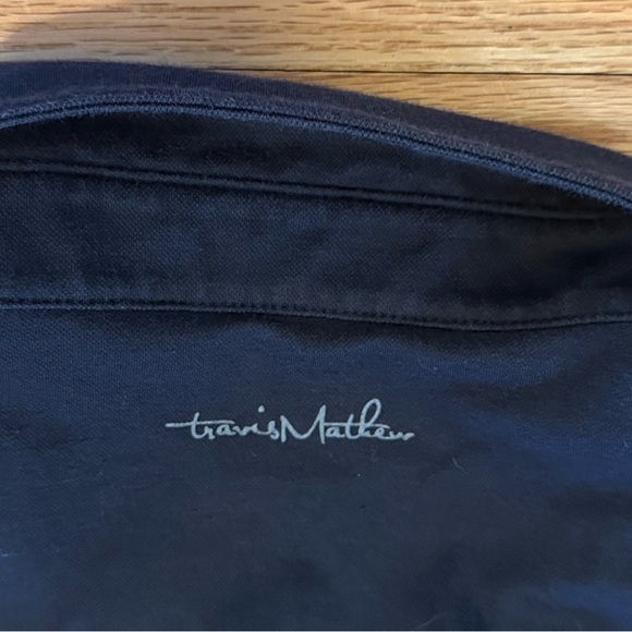 Travis Mathews Navy Blue Polo - Men’s Size Medium - Picture 4 of 9